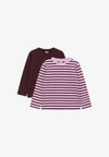 ARKET LONG-SLEEVED T-SHIRT SET OF 2 UNISEX - T-shirt à manches longues - pink burgundy
