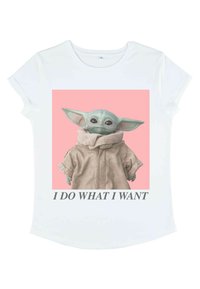Star Wars STAR WARS: THE MANDALORIAN SASSY BABY - Triko s potiskem - white