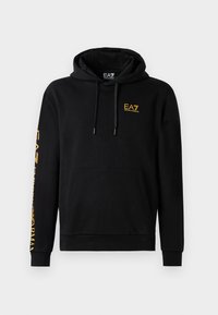 TRAIN LOGO SERIES HOODIE EXTENDED - Luvtröja - black/gold coloured