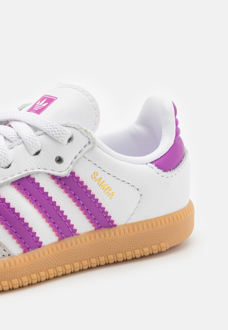 adidas gazelle silver green womens adidas Samba OG Preschool Lifestyle Shoes (Cloud White/Powder Plum/Gum) main image 1