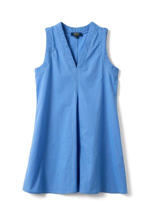 OVS, REGULAR DRESS WITH RUCHED V-NECK - Day dress - baby blue