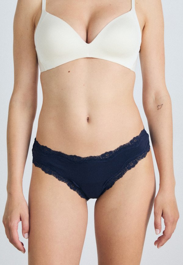 VIVANCE BY LASCANA BRASILSLIP BLÜMCHEN 3 PACK - Briefs - creme4