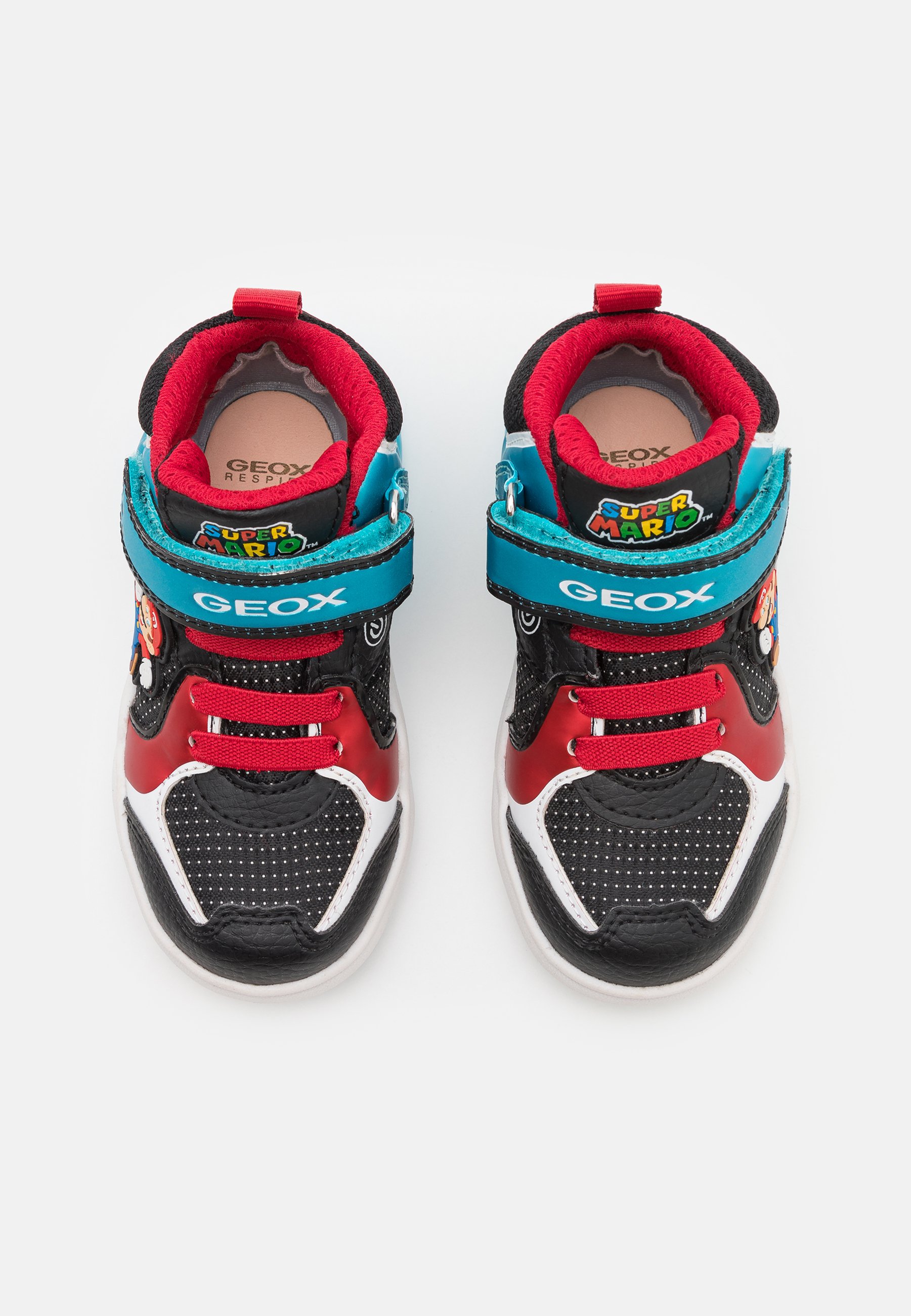 Geox NINTENDO SUPER MARIO GEOX JUNIOR GRAYJAY BOY - Sneaker high -  black/sky/schwarz - Zalando.de