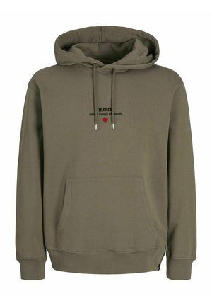R.D.D. ROYAL DENIM DIVISION GEDRUCKT  - Džemperis ar kapuci - dusky green