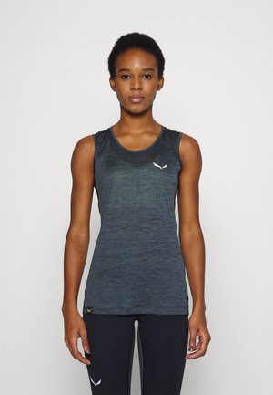 PUEZ GRAPHIC DRY TANK - Top - black out melange