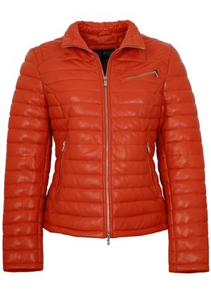 KOVA - Lederjacke - tomato