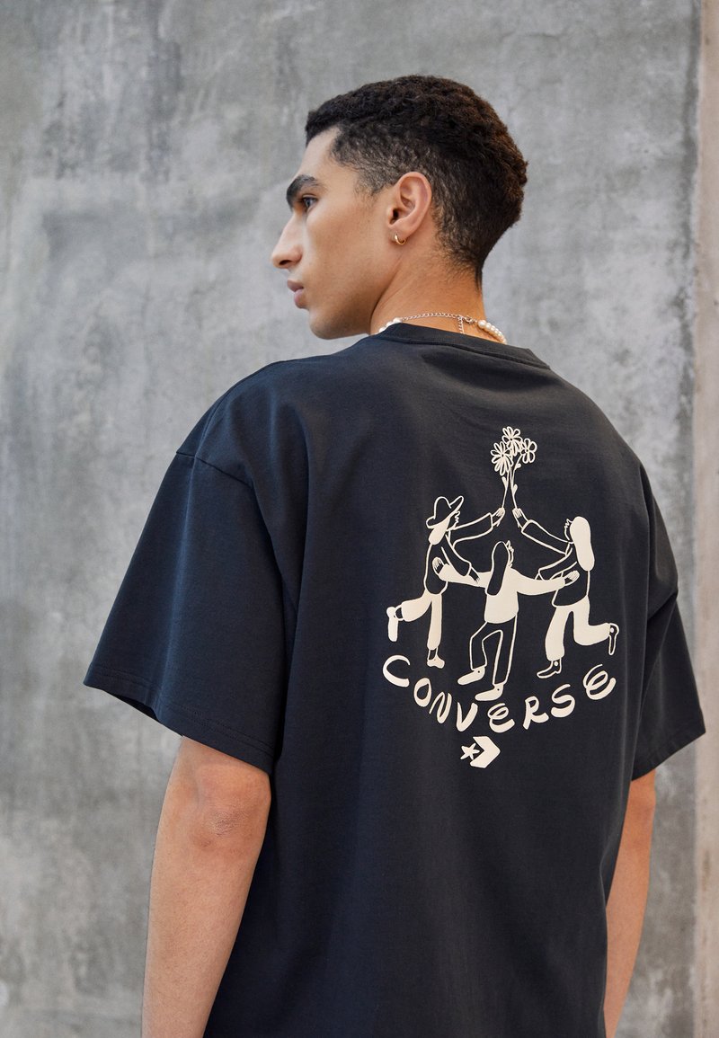 Converse FLOWER FRIENDS TShirt print black/schwarz Zalando.ch