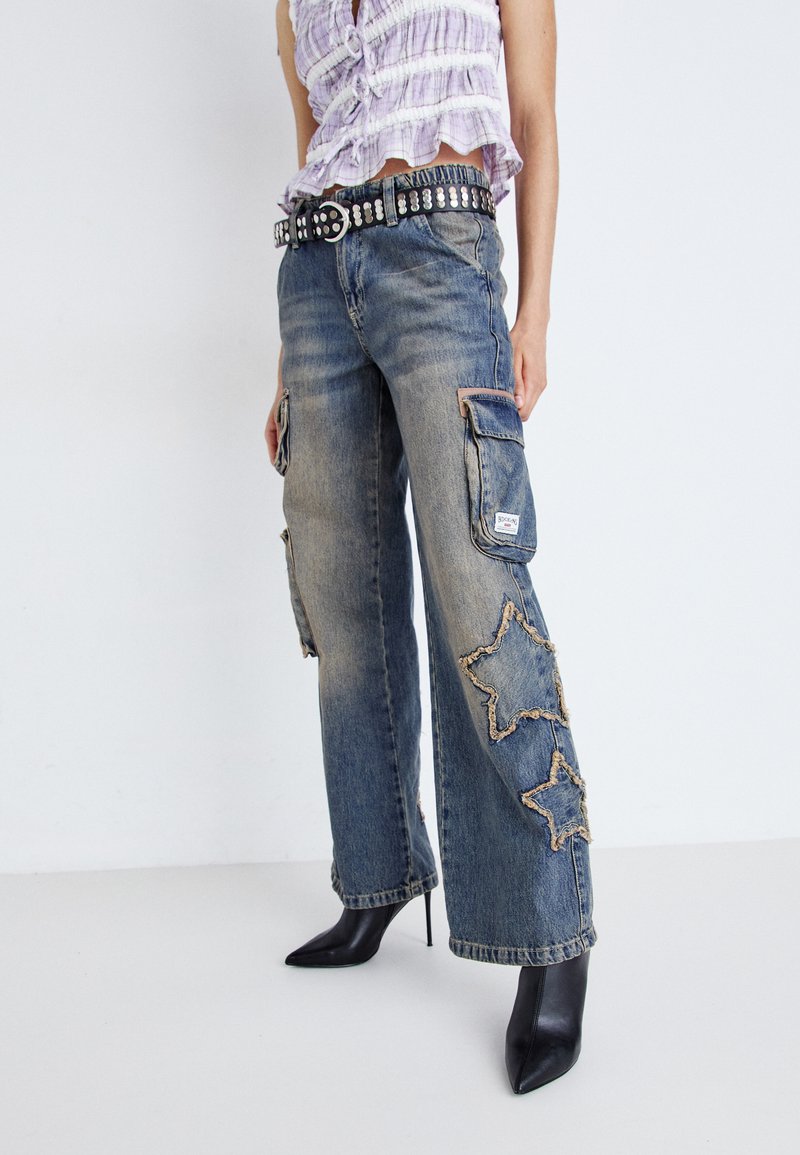 BDG Urban Outfitters STAR CYBER Relaxed fit jeans tinted denim/blue