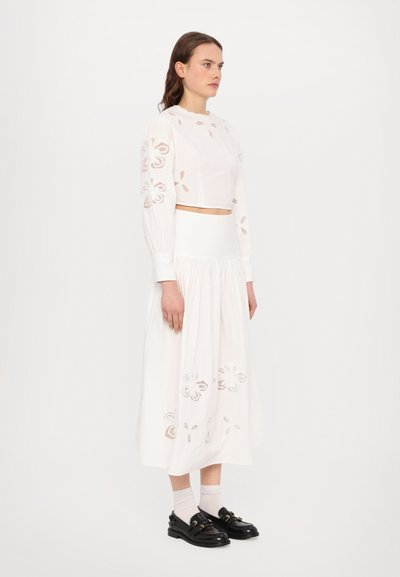 sandro SKIRT  - Maxi sukně - ecru