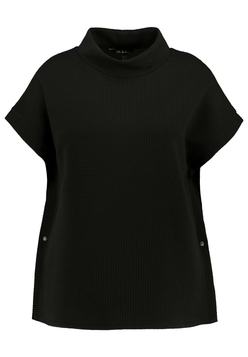 Damen T-Shirts | Ulla Popken T-Shirt basic schwarz - SQ91137 Damen T-Shirts | Ulla Popken T-Shirt basic schwarz - SQ91137