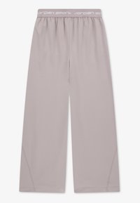 Αθλητικές παντελόνες ανοιχτό γκρι με φαρδιά, ελαστική μέση που φέρει το κείμενο «Jordan sport» σε λευκό χρώμα. Ομαλή υφή και άνετη εφαρμογή.