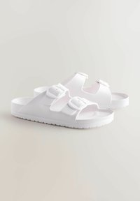 REGULAR FIT -  DOUBLE STRAP FLAT - Bazénové šmýkačky - white eva