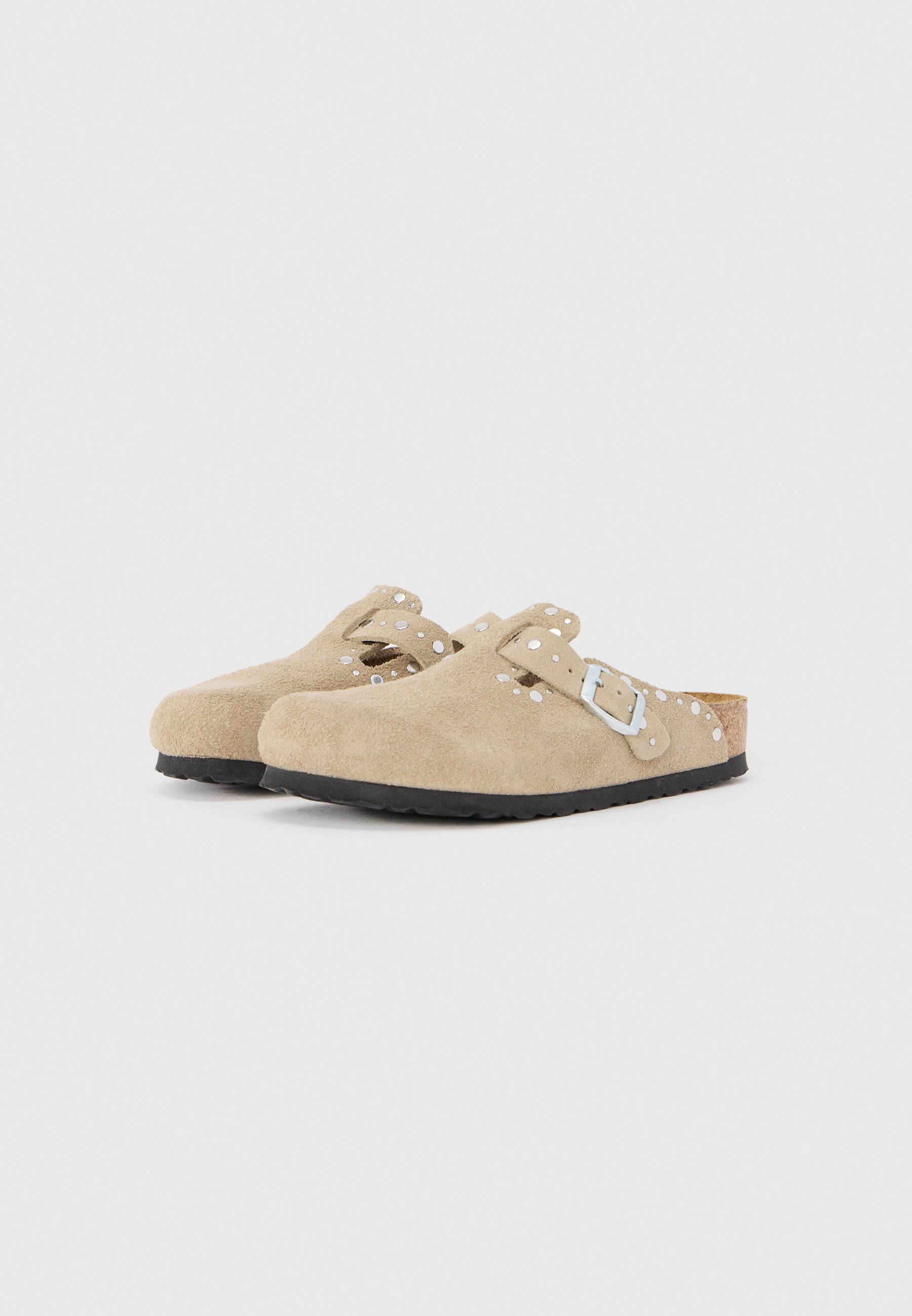 Birkenstock BOSTON RIVET LEVE TAUPEN - REGULAR - Mules - taupe