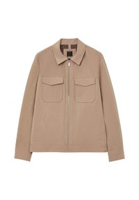 CON ZIP - Giacca leggera - beige
