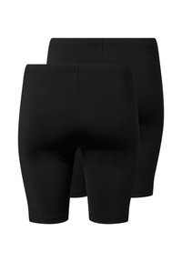 Zizzi 2 PAK CYKEL - Kratke hlače - black