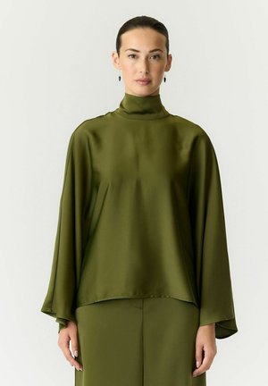YAS, TOP YASPELANA LS TIE - Blouse - sphagnum