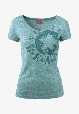 Venice Beach T-Shirt print - türkis-meliert