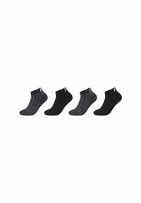 s.Oliver 4 PACK SNEAKER - Strømper - black