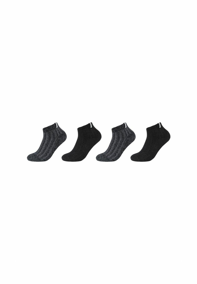 s.Oliver 4 PACK SNEAKER - Strømper - black