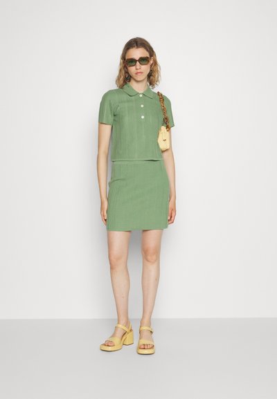 Theory SHORT SKIRT MATT - Μίνι φούστα - leaf