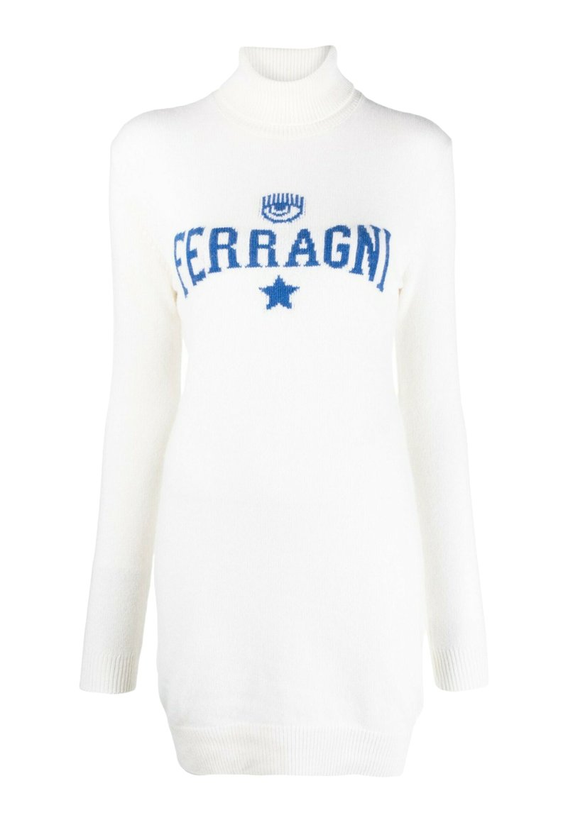 CHIARA FERRAGNI Gebreide jurk wit CHIARA FERRAGNI Gebreide jurk wit