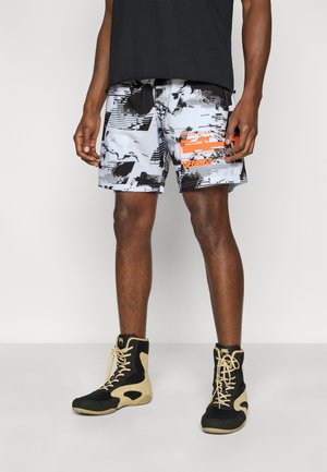 UFC ZENITH FIGHT WEEK MENS TRAINING SHORT - Short de sport - black/white/orange