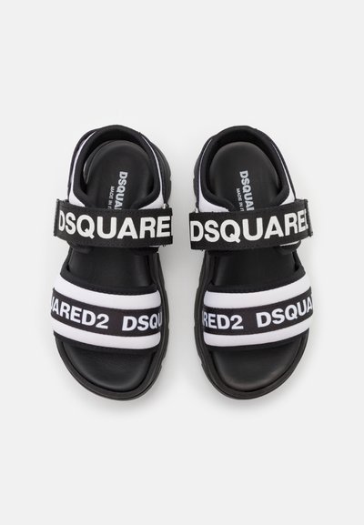 Dsquared2 UNISEX - Σανδάλια περπατήματος - black/white