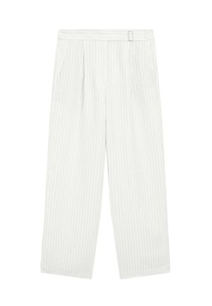 Massimo Dutti STRAIGHT-FIT  - Stoffhose - white