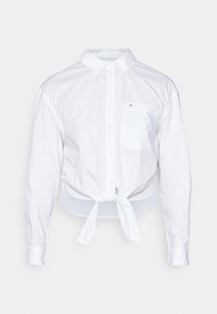Tommy Jeans FRONT TIE - Blusa - white