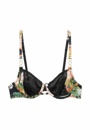 FLORAL - Reggiseno con ferretto - black floral