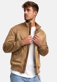 INFROSCO - Kunstlederjacke - dark sand