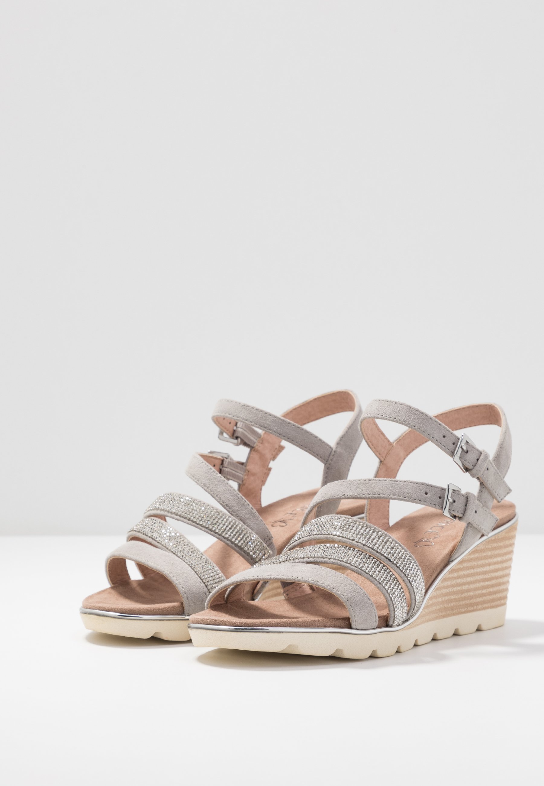 Caprice Wedge sandals - grey/light grey 