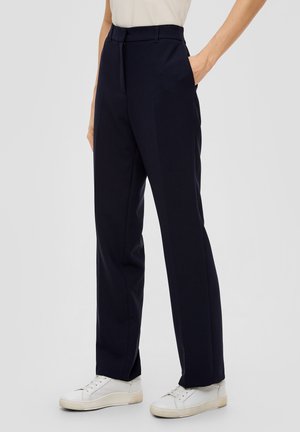 s.Oliver BLACK LABEL STRAIGHT-LEG-AUS MIX - Broek - navy