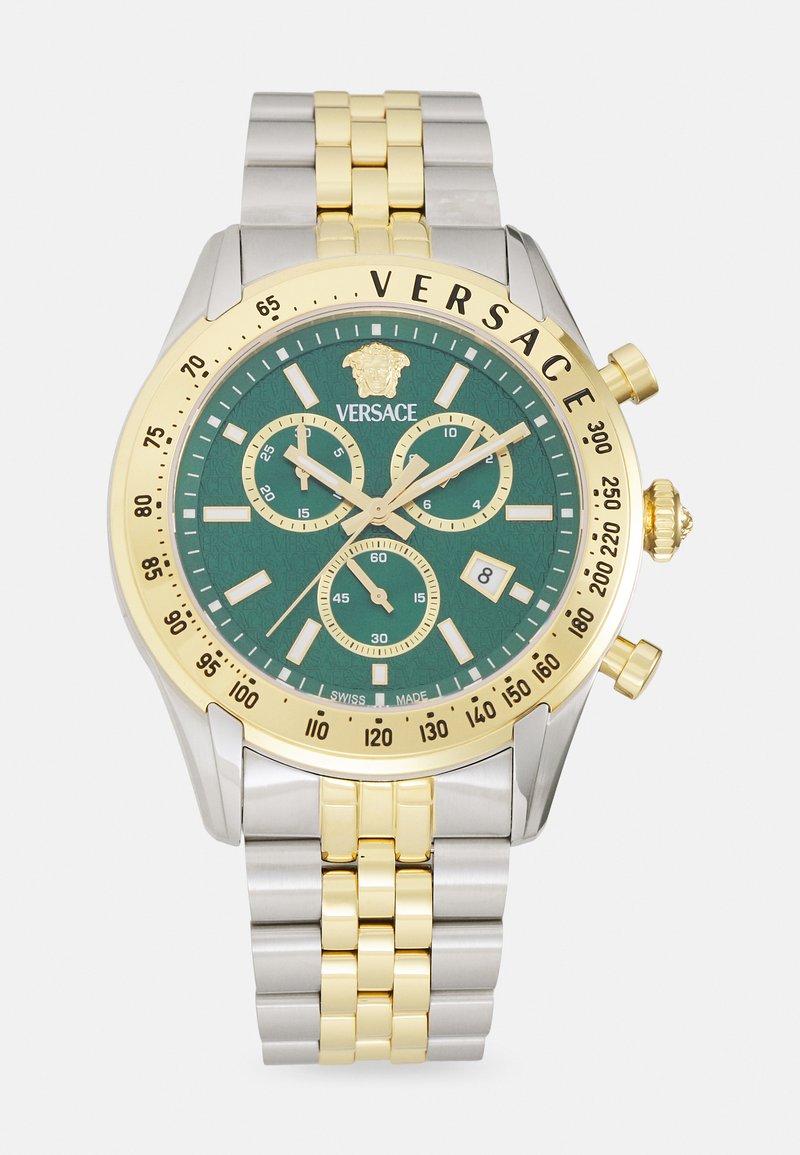 Versace - CHRONO MASTER - Montre à aiguilles - dark green/gold-coloured/silver-coloured, Agrandir