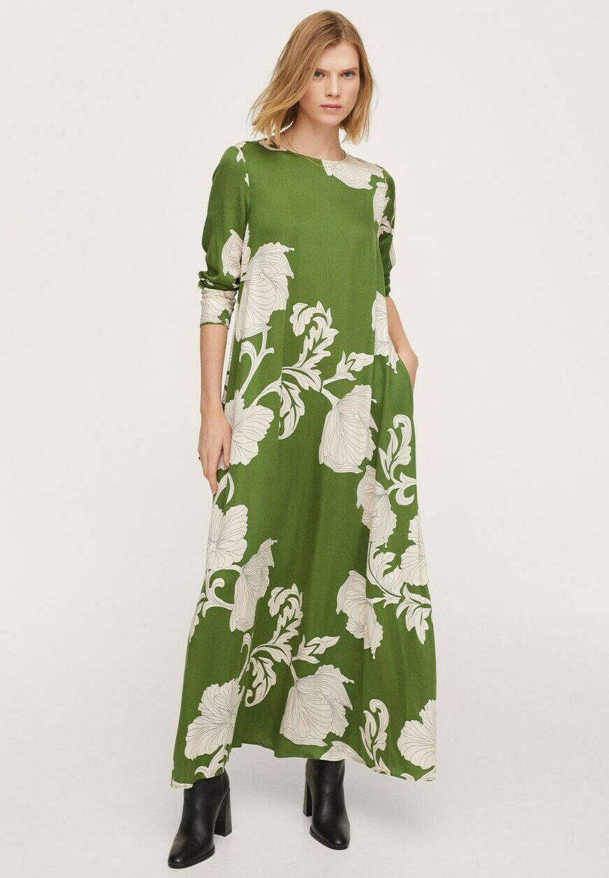 Mango FOREST-A - Vestito lungo - vert/verde - Zalando.it