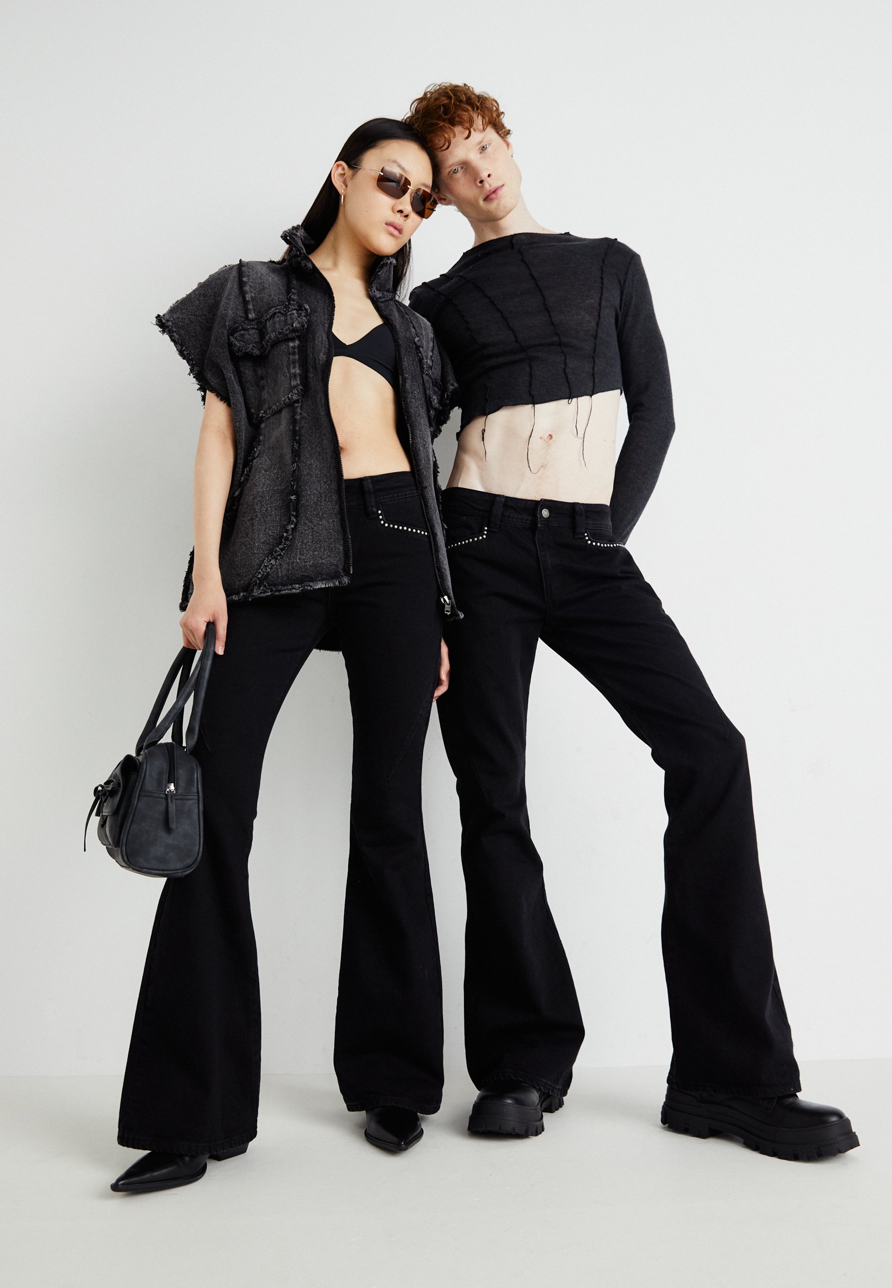 Jaded London DRIFT UNISEX - Loose Jeans - black - Zalando.co.uk