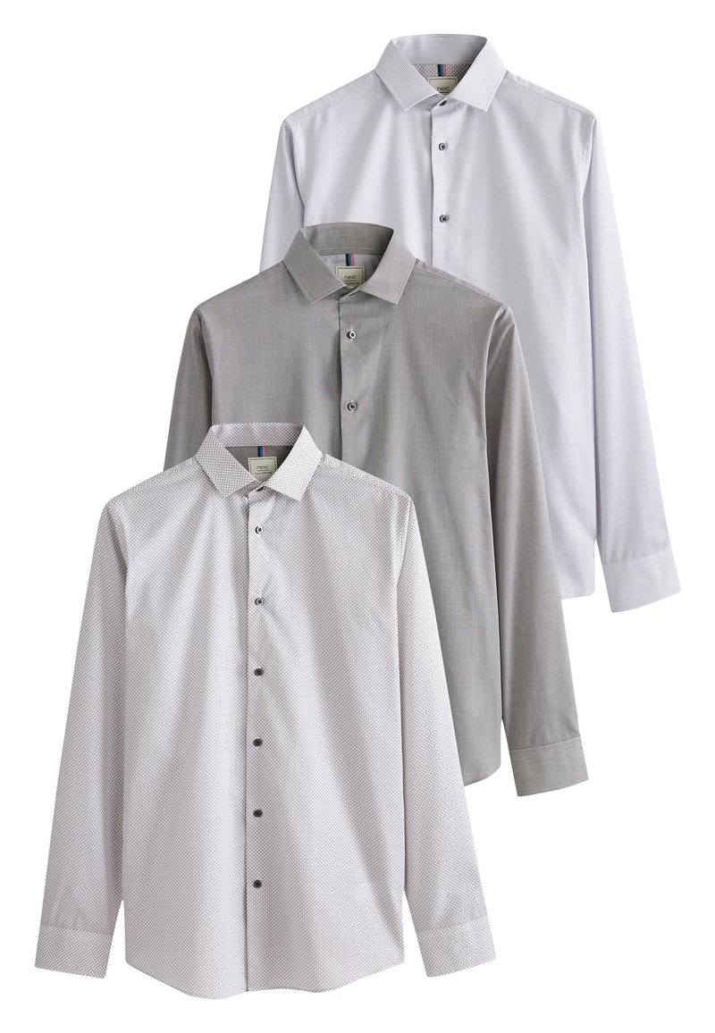 Next TEXTURE 3 PACK - Majica - grey print stripe