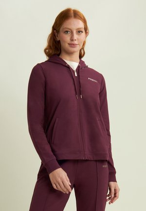 ZIP WITH ROUNDED WAISTBAND - Felpa - bordeaux
