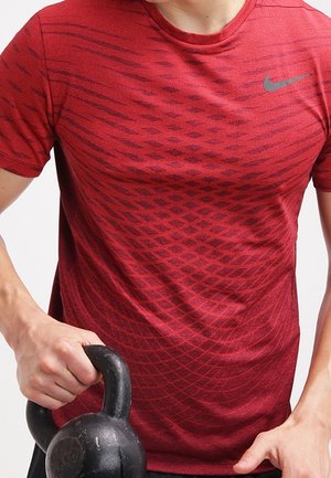 T-shirt con stampa - dark red