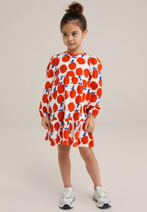 Jersey dress - bright orange