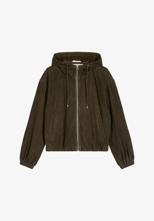Marc O'Polo, Lederjacke - mossy earth