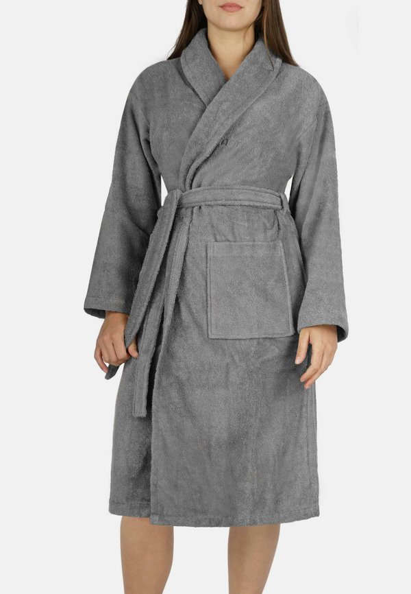 PREMIUM  - Bademantel - grau