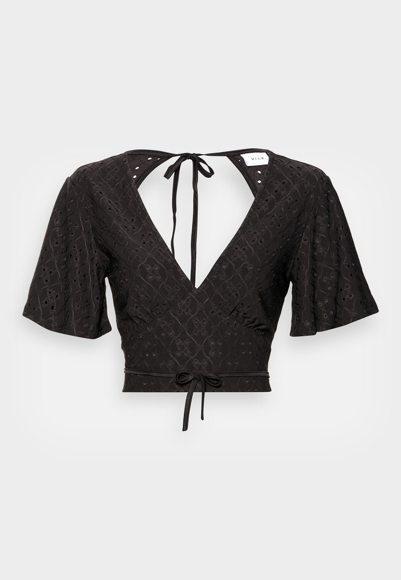 Blouse Express Manches Bouffantes Dentelle Noire - Taille S, Neuve Avec étiquettes