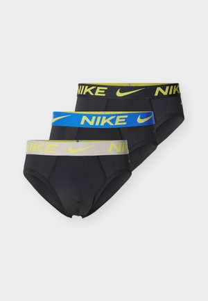 ESSENTIAL MICRO HIP BRIEF 3 PACK - Trusser - black/grey/blue