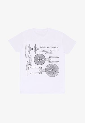 Henry Tiger STAR TREK ENTERPRISE SPECS - Triko s potiskem - white
