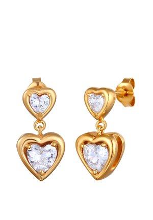 DAINTY HEART - Øreringe - gold-coloured
