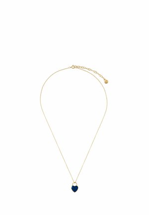 Fejn, HALSKETTE MIT HERZANHÄNGER, HANDGEFERTIGTER, NACHHALTIGER ECHTSCHMUCK - Collier - blau