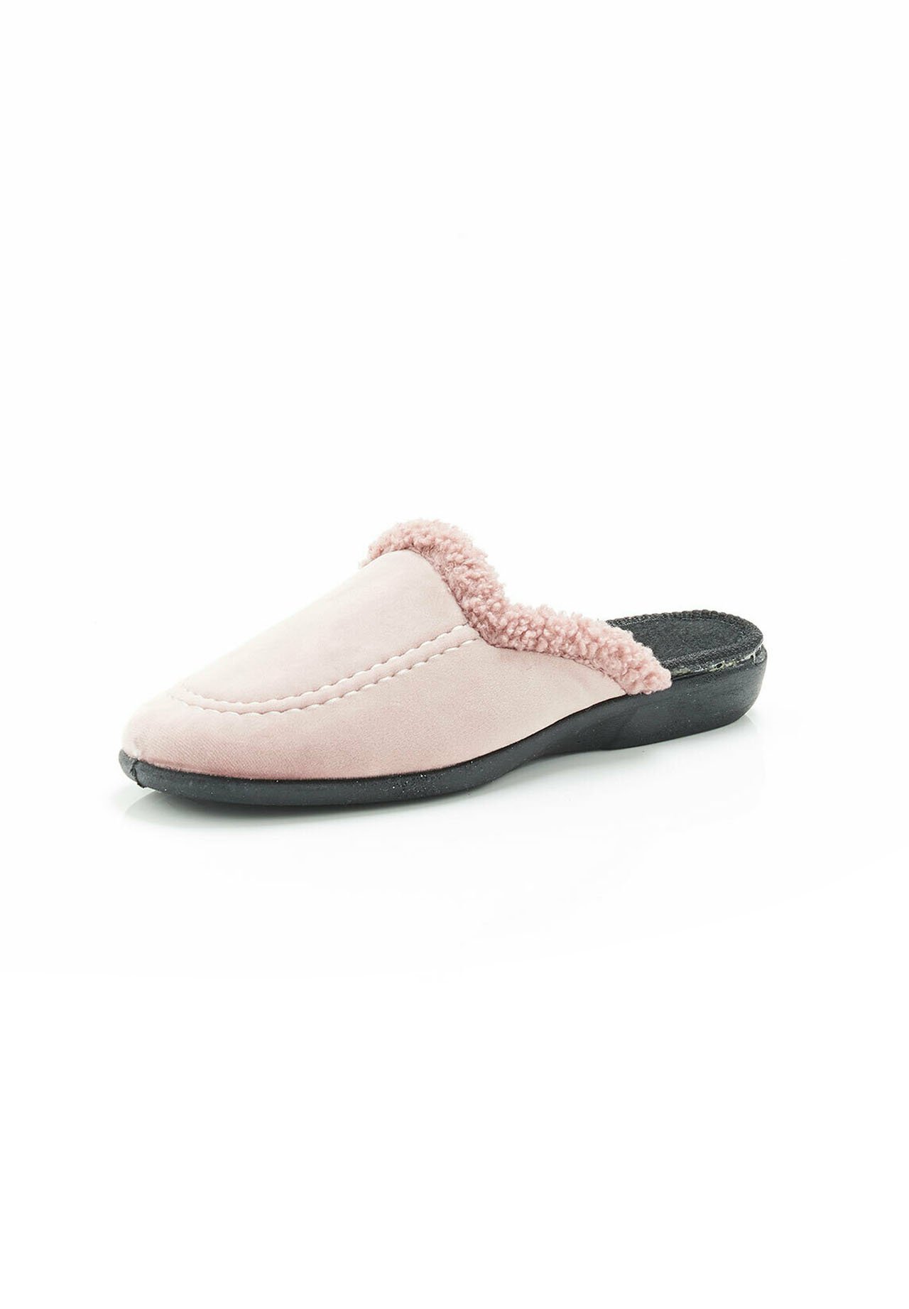 Damart Pantofole Charentaise Donna Grigio Scuro Taglia 37 - Tessuto Morbido 100% Poliestere, Lavabili In Lavatrice, Moda Sostenibile