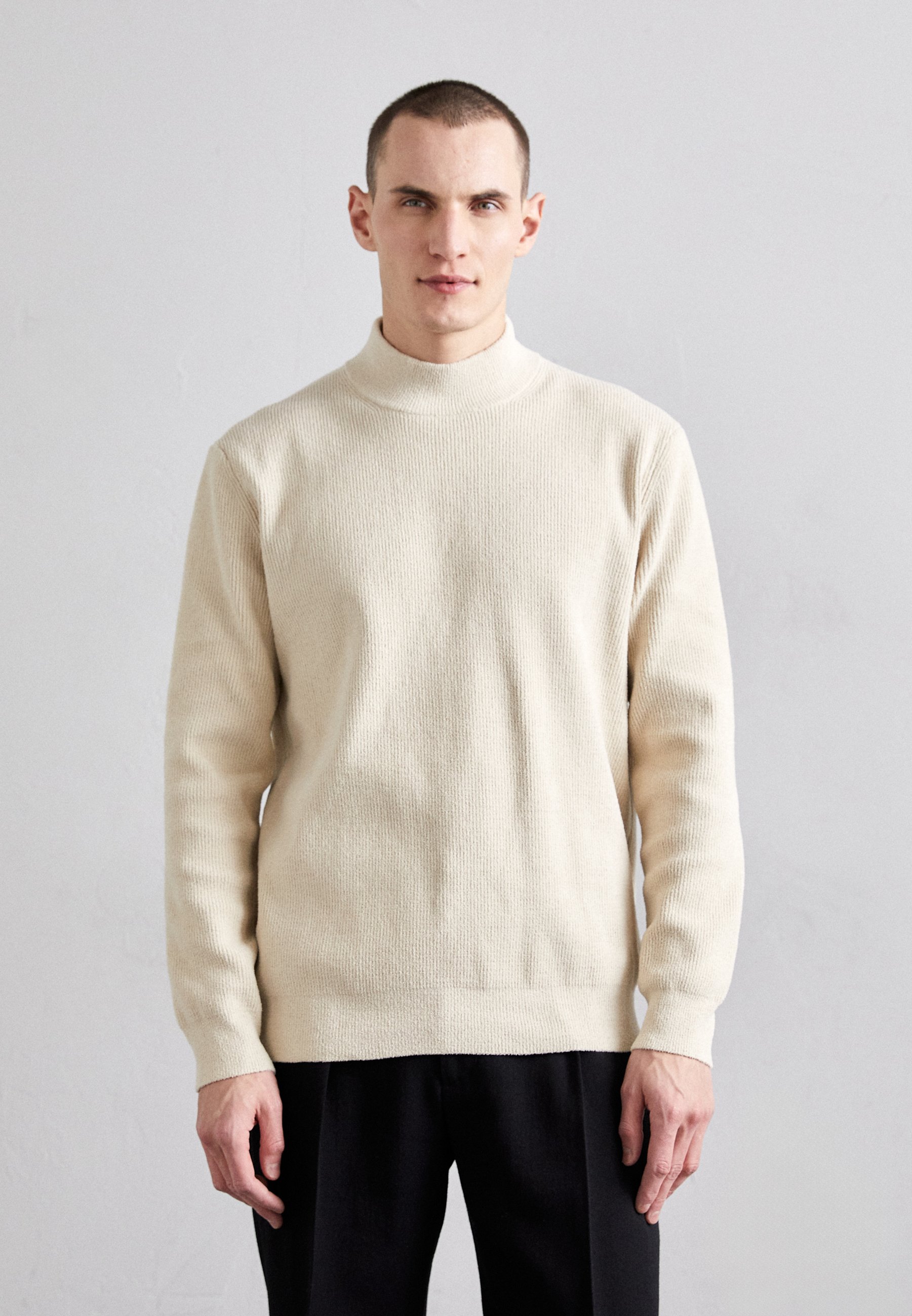NN.07 DANNY MOCK NECK - Jumper - ecru/beige - Zalando.co.uk