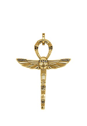 Anhänger - gelbgoldfarben schwarz